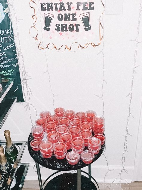 Shot To Enter Party Sign, 21st Birthday Diy, 21st Birthday Themes, 21st Birthday Girl, Birthday Party Idea, 21st Bday Ideas, 20th Birthday Party, 21st Birthday Decorations, 21st Party