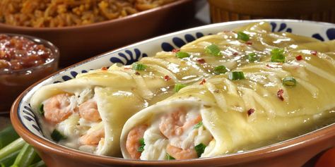 Shrimp And Crab Enchiladas, Crab Enchiladas Recipe, Crab Enchiladas, Seafood Enchiladas Recipe, Lenten Meals, Groceries Budget, Seafood Enchiladas, Enchiladas Recipes, Lent Ideas