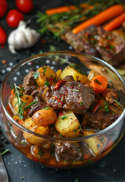 Prepare a delicious beef and potatoes dinner with this simple recipe. Perfect for any night! Beef Potato Recipes, Meat And Potatoes Recipes, Potatoes Dinner, Salvadorian Food, Roasted Beef, Roasted Lamb, Beef Round, Roast Lamb, Healthy Beef Recipes