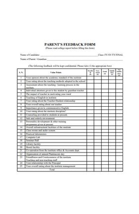 FREE 29+ Parent Feedback Forms in PDF | Ms Word | Excel Parents Feedback Form For School, Childcare Director, Evaluation Form, School Forms, Project Management Templates, Feedback For Students, Teacher Conferences, Parent Teacher Conferences, Downloadable Templates