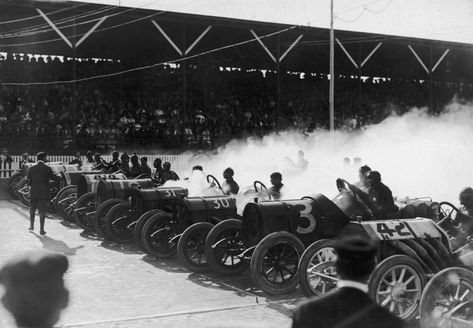 Indianapolis Motor Speedway turns 111 years old today | Hagerty Media Speedway Racing, Indianapolis Motor Speedway, Starting Line, Racing Art, Racing Photos, Indianapolis 500, Indy 500, Motor Speedway, Vintage Race Car