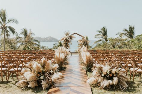 Boho chic wedding ceremony Boho Chic Wedding Ceremony, Chic Wedding Ceremony, Beach Wedding Boho, Boho Seating, Sayulita Wedding, Bohemian Wedding Theme, Boho Wedding Ceremony, Wedding Arches, Ceremony Seating