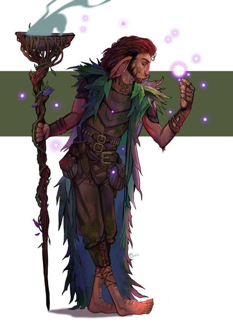 https://www.reddit.com/r/characterdrawing/comments/ct79bp/oc_alibaster_the_firbolg_druid/ Firbolg Druid, Druid Dnd, Dnd Druid, Dnd Races, Fantasy Races, Dungeons And Dragons Characters, Dnd Art, Fantasy Rpg, Character Creation