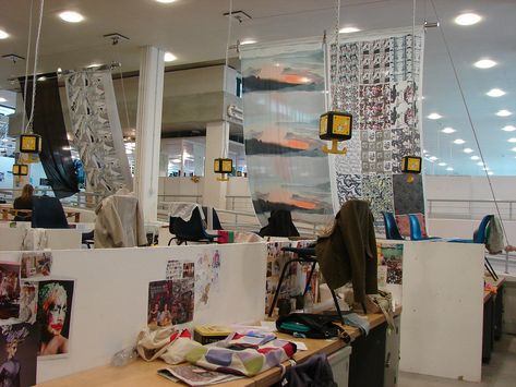 Student Work Spaces, Design Centre, Falmouth University | Flickr Falmouth University, Textile Studio, Work Spaces, Factory Design, Falmouth, Design Center, Student Work, The Space, Textile Design