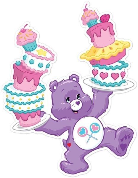 Care Bears Share Bear, Care Bear Heart, Care Bears Birthday Party, Care Bear Tattoos, Care Bear Party, Care Bear Birthday, Funshine Bear, 1980s Childhood, Cute Pink Background