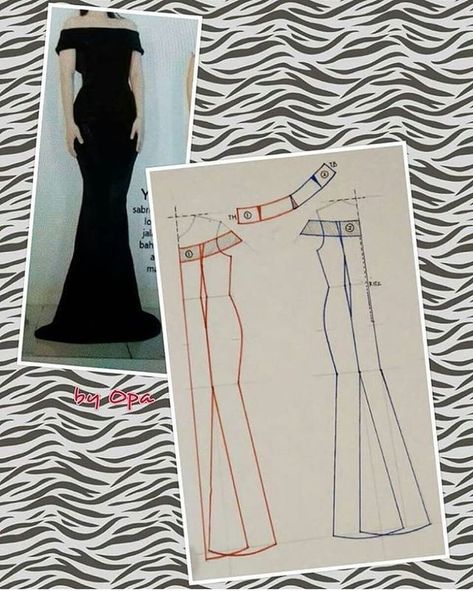 Pola Rok, New Dress Pattern, Party Dress Patterns, Formal Dress Patterns, Projek Menjahit, Long Dress Patterns, Sew Ins, Trendy Sewing, Blouse Pattern Sewing