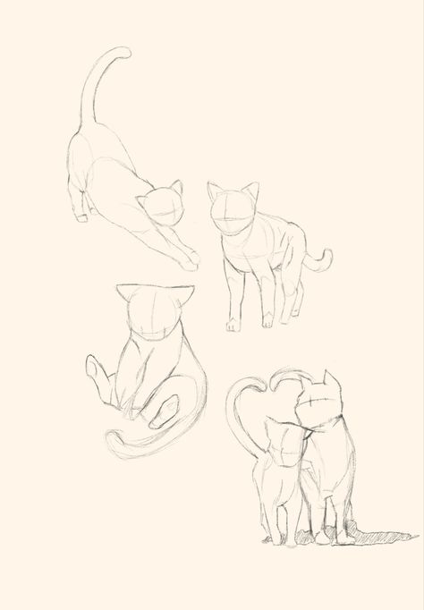 Cute cat drawings Mother Cat And Kittens Drawing, Cat Being Picked Up Drawing, Chibi Cat Drawing Reference, Girl Holding Cat Drawing, Cat Curled Up Drawing, Cat Looking Down, Cat Family Drawing, Mainecoon Cat Drawing, Cat Art Base