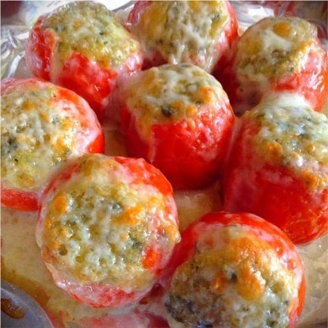 Campari Tomatoes, Appetizers Game Day, Great Sides, Healthy Apps, Tomato Recipe, Stuffed Tomatoes, Side Items, Savory Sides, Sides Veggies