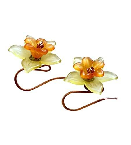 Orange Daffodils, Bright Copper, Yellow Daffodils, Daffodil Flower, Jaune Orange, Flowers Handmade, Dope Jewelry, Earrings Flower, Funky Jewelry