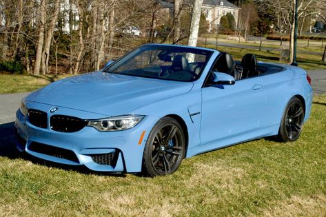 2015 BMW M4 Convertible for Sale - Cars & Bids Bmw M4 Convertible, 2015 Bmw M4, M4 Convertible, Marina Blue, G Man, Bmw M4, Twin Turbo, Body Kit, Cool Cars