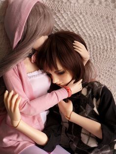 Couple Dolls Cute, Bjd Couple, Doll Couple, Couples Doll, Kawaii Doll, Beautiful Barbie Dolls, Ball Jointed Doll, Cute Love Images