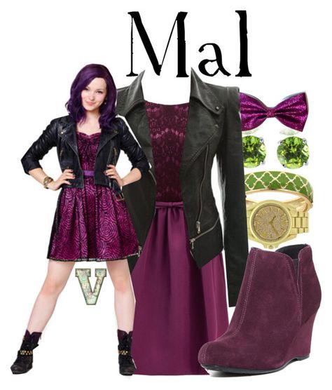 "Mal (Disney's Descendants)" by fabfandoms ❤ liked on Polyvore featuring ERIN Erin Fetherston, Fornash, Disney and BÃ¸rn Mal Decendents 3 Costume, Descendants Inspired Outfits, Descendants Outfit Ideas, Descendant Dti Outfit, Desendents Outfits Dti, Uma Inspired Outfit Descendants, Mal Descendants Costume, Descendants Dti Outfit Evie, Descendants Clothes