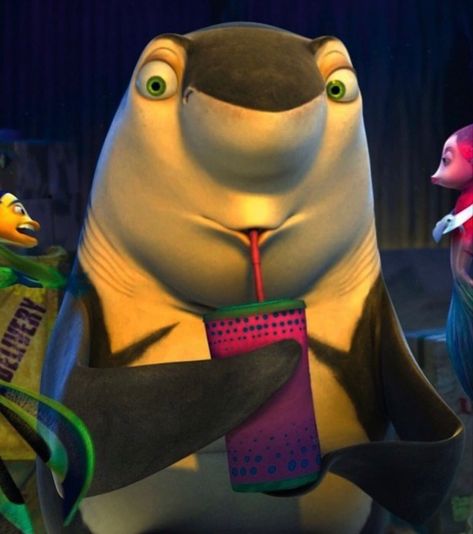 Shrimp From Shark Tale, Shark Tale Aesthetic, Shark Tale Characters, Here Me Out Characters Weird, Shark Tail Movie, Lenny Shark Tale, Funny Hear Me Out Characters, Shark Tales, Funny Roast