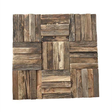 Reclaimed Wood Wall Panels, Wood Wall Tiles, Style Tiles, Rustic Tile, Wood Tiles, Decorative Ceiling Tile, Wood Accent Wall, Wood Mosaic, Mosaic Wall Tiles