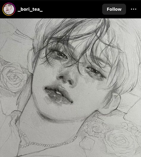 Desen Realist, Beauty In Art, 흑백 그림, Art Tools Drawing, 인물 드로잉, Kpop Drawings, Easy Drawings Sketches, Art Drawings Sketches Creative, Dessin Adorable