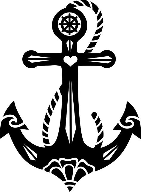 Anchor & Sacred Rose, Symbol Hope, Faith & Love by nitty-gritty Faith Hope Love Symbol, Rose Symbol, Anchor Drawings, Boat Window, Anchor Tattoo Design, Travel Baby Shower Theme, Anchor Tattoos, Silhouette Portrait, Hope Symbol