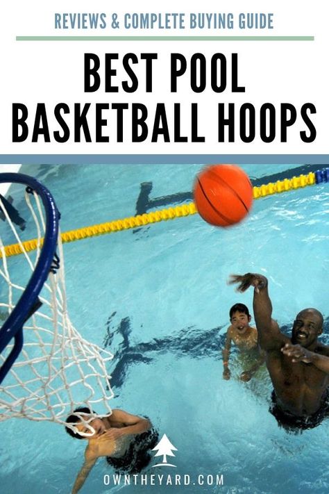 Want a fun accessory to your pool?  Check out these 5 best pool basketball hoops. #poolbasketball #poolbasketballhoops #watergames #pooltoys #outdoorfun #funinthesun Pool Basketball Hoop, Trampoline Ideas, Pool Basketball, Outdoor Party Games, Best Above Ground Pool, Best Trampoline, Backyard Trampoline, Outdoor Play Areas, Ground Pools