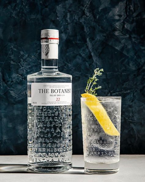 The Botanist, The Botanist Gin, Gin Product Photography, Gin Bottle, Botanist Gin, Gin Tonic, Gin Bottles, Dry Gin, Cocktail Bar