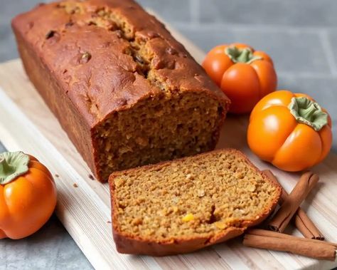 Persimmon Bread Recipe: A Seasonal Delight for Fall - Best Buns Persimmon Bread Recipe Easy, Persimmon Bread Recipe, Best Buns, Persimmon Bread, Persimmon Recipes, Christmas Bread, Bariatric Recipes, Bread Rolls, Persimmon