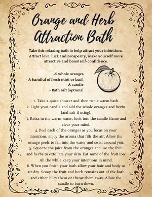 Healing Bath Spell, Bath Spells Love, Love Bath Spell, Attraction Oil Recipe Hoodoo, Bath Rituals Witch, Attraction Herbs, Grimoire Notes, Healing Baths, Bath Spells