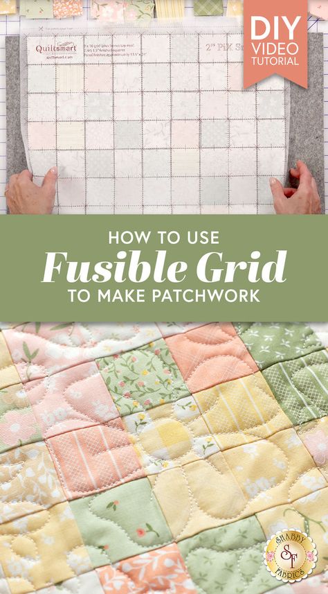 Jen introduces a phenomenal new product to enhance your patchwork quilting experience, Fusible Grid Interfacing! With grids printed right on the interfacing, even beginners can easily have the confidence in quickly creating beautiful patchwork. Fusible Grid Quilt Patterns, Grid Quilting Patterns, Grid Quilting Designs, Grid Quilting, Pinwheel Tutorial, Quilting Hacks, Quilt Blocks Patterns, Free Pattern Download, Grid Print