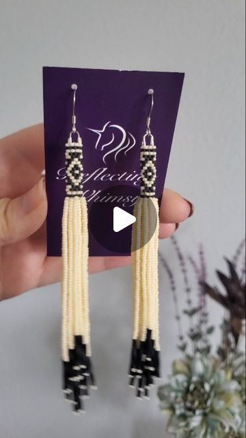 ReflectingWhimsy on Instagram: "•••●CUSTOMIZED TRANQUILITY TASSELS●••• . My customer requested these Tranquility Tassels but wanted to add length and fullness. . I was afraid it would be a tight squeeze to double the fringe but it turned out great and I love the results! What do you think? . Do you love my designs but want to request a different color or change the length? Let me know and we'll figure it out together! . . ●•••••●•••••●•••••●•••••●•••••●•••••●•••••●•••••●•••••● . . #beadedearrings #seedbeadearrings #wovenearrings #earringshop #earringsoftheday #earringlove #designerearrings #beadwork #handmadejewelry #customorder #Tranquility #fringeearrings #beadedfringeearrings #bohoearrings #bohostyle #bohemianstyle #earringaddict #boholook #ootd #etsyfinds #etsygift #giftsforher" Beaded Tassel Earrings, Bead Weaving Patterns, The Fringe, Weaving Patterns, Beaded Fringe, Seed Bead Earrings, Tassel Fringe, Boho Look, Beaded Tassels