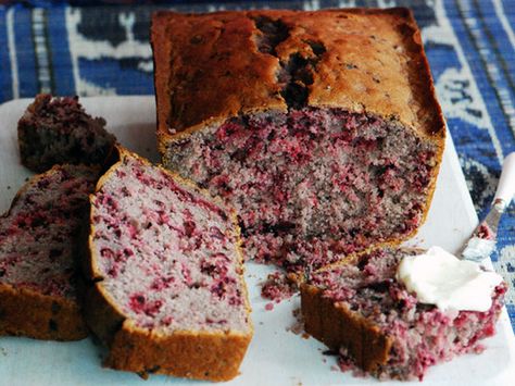 This #recipe for Hibiscus Loaf Cake combines the vibrant tartness of hibiscus flowers with a moist, classic cake and creamy frosting.  We think it would be lovely with a cup of our Hibiscus Tea. To learn more about hibiscus, visit our website at http://traditionalmedicinals.com/products/hibiscus/ Hibiscus Recipe, Hibiscus Cake, Flower Recipes, Dried Hibiscus Flowers, Loaf Cake Recipes, Vegetarian Bake, Cream Cheese Frosting Recipe, Serious Eats, Loaf Cake