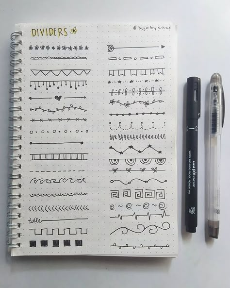 22 Bullet Journal Borders And Dividers - Mom's Got The Stuff 914 Bullet Journal Borders, For Journal Ideas, Journal Borders, Bullet Journal Lines, Bullet Journal Tools, Dividers Ideas, Bullet Journal Dividers, Notes Idea, Bullet Journal Headers