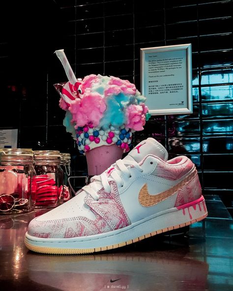 Strawberry Ice Cream, Air Jordan 1 Low, Jordan 1 Low, Air Force Sneakers, Nike Air Force Sneaker, Air Jordan 1, Saucony Sneaker, Nike Air Force, Jordan 1