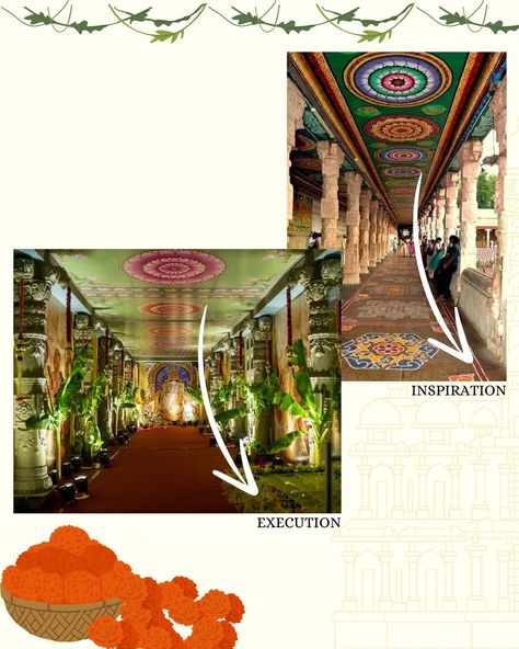 Inspired by ancient temples, brought to life with love and precision! 🛕🧡 Swipe to see the inspiration vs execution that is sure to swoon you away! 👉🏻 Tejasri + Arjun Decor & Concept: @vividhweddingplanners Venue : JRC Conventions & Trade Fairs #VividhWeddingPlanners #decorinspiration #southindianweddingdecor #mandapdecor #templetheme #decorexecution [ south indian wedding, hyderabad wedding planners, indian wedding planners, traditional wedding, indian wedding decor Inspo ] South Indian Wedding Decor, Hyderabad Wedding, Indian Wedding Decor, Indian Wedding Planner, Mandap Decor, South Indian Weddings, Wedding Indian, Beautiful Wallpapers Backgrounds, South Indian Wedding