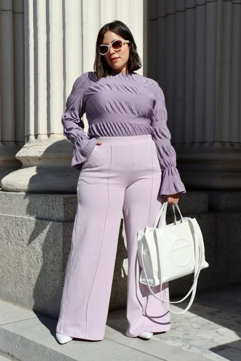 Plus Size Airport Outfit, Curvy Street Style, Fashion Week Outfit, Office Wardrobe, Mid Size Fashion, Curvy Style, Purple Outfits, Fashion To Figure, Virtual Fashion