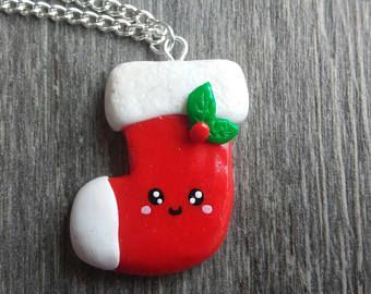 Diy Polymer Clay, Clay Christmas Decorations, Clay Magnets, Christmas Magnet, Clay Christmas, Christmas Sock, Kawaii Christmas, Polymer Clay Ornaments, Christmas Clay