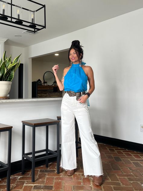 Shop The Best Part Blue Halter Bow Back … and other curated products on LTK, the easiest way to shop everything from your favorite creators. White Wide Leg Jeans, Blue Halter Top, Bow Back, Flared Jeans, Wide Leg Jeans, Halter Top, Fashion Beauty, Wide Leg, Fashion Inspo