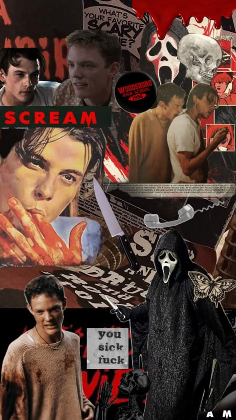 #scream #scream1996 #billyloomis #stumacher #billyandstu #90s #horror #horrormovies #slasher 90s Scream Aesthetic, Horror Movies Wallpaper Iphone, Scream Wallpapers Iphone Aesthetic, Horror Wallpaper Aesthetic Dark, Halloween Slasher Wallpaper, Scream Ipad Wallpaper, Aesthetic Wallpaper Scream, Scream Asthetic Picture, Wallpaper Backgrounds Scream