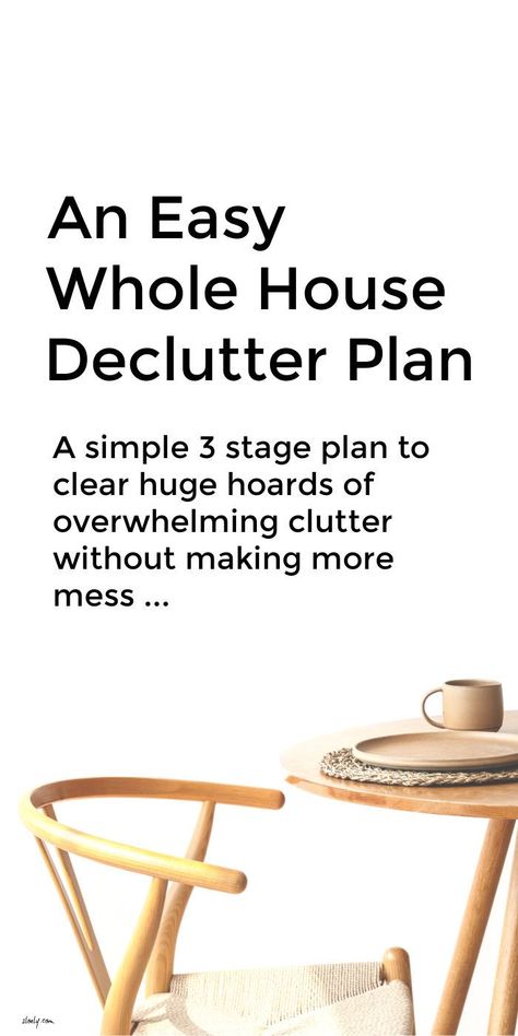 This easy whole house declutter plan will help you tackle even a huge hoard of clutter that you're feeling overwhelmed by. The simple 3 stage declutter plan will build up your decluttering skills and keep you inspired and motivated to keep decluttering. #decluttertips #declutterplan #declutterhouse #declutter Declutter Home, Learning To Let Go, Donate To Charity, Declutter, Get Over It, How To Plan