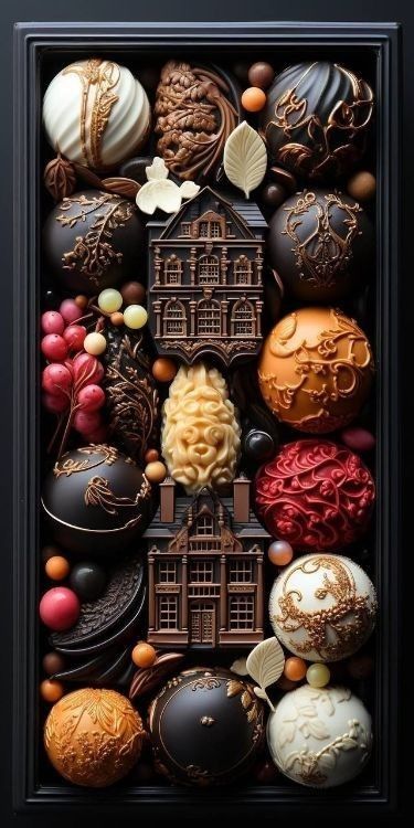 Wallpaper Food, 귀여운 음식 그림, Chocolate Dreams, Luxury Chocolate, Chocolate Art, Chocolate Sweets, Fancy Desserts, Cafe Food, Beautiful Food