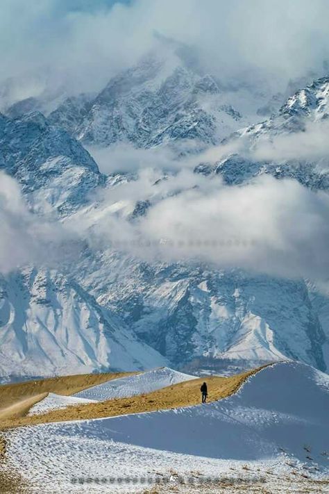 Snowfall today at Cold Desert #Skardu, Gilgit Baltistan #Pakistan  Photo by Imtiaz Hussain‎ Cold Desert, Cold Deserts, Desert Area, Gilgit Baltistan, Amazing Travel Destinations, Paradise On Earth, Beautiful Places To Visit, Travel Inspo, International Travel