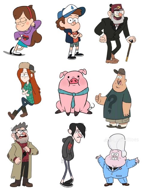 Gravity Falls Characters, Stanley Pines, Gravity Falls Au, 11th Birthday, Autumn Painting, Character Sheet, Disney Drawings, Gravity Falls, Sticker Sheets