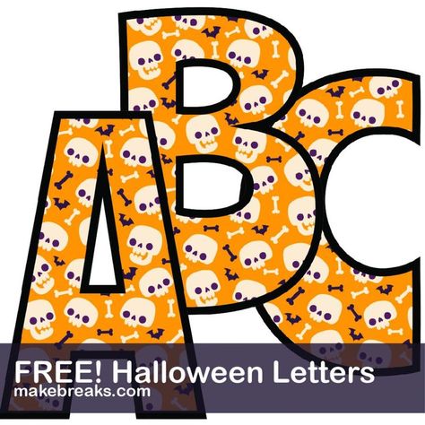 Halloween Fonts Alphabet, Halloween Alphabet, Free Printable Alphabet, Spooky Font, Free Printable Halloween, Halloween Text, Paper Quilling For Beginners, Letter Templates Free, Label Shapes