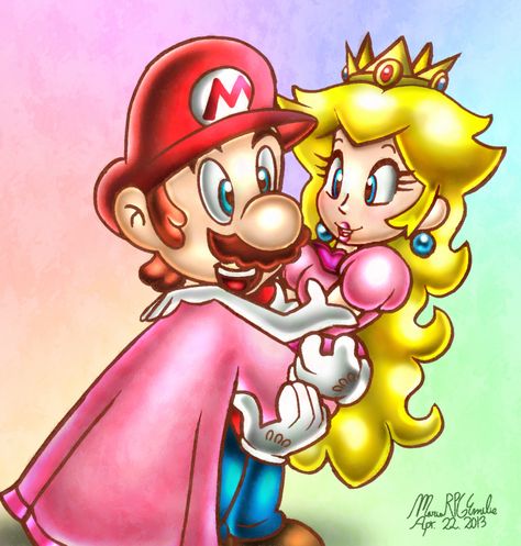 SM -::M x P 2::- by MarioRPGEmilie.deviantart.com on @deviantART Princess Peaches, Mario And Peach, Peach Mario Bros, Mario All Stars, Super Mario All Stars, Super Princess Peach, Cartoon Couples, Mario And Princess Peach, Super Princess