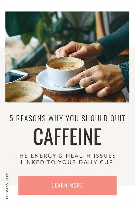 Caffeine And Hormones, No Caffeine, Stopping Caffeine, Energy Without Caffeine, Caffeine Alternatives To Coffee, Caffeine Detox, How To Quit Caffeine, Caffeine Effects, Adrenal Fatigue Supplements