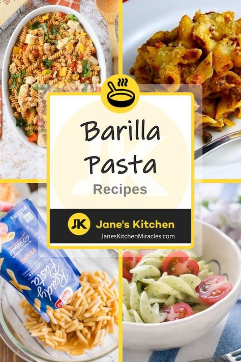 Barilla Pasta Recipes made up in bowls Barilla Pasta Recipes, Barilla Recipes, Ic Recipes, Barilla Pasta, Bodybuilding Recipes, Classic Italian Dishes, Tasty Pasta, Recipe Boards, Recipe Roundup