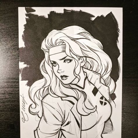 Marcus Anthony To’s Instagram profile post: “Sharing the sketches donated to raise money for Black Lives Matter. Thank you everyone who donated! #Rogue #MarcusTo #commissionspam” Comic Women, Jessica Cruz, Animated Anatomy, Daredevil Art, Rogue Gambit, Xmen Comics, Man Sketch, Comic Style Art