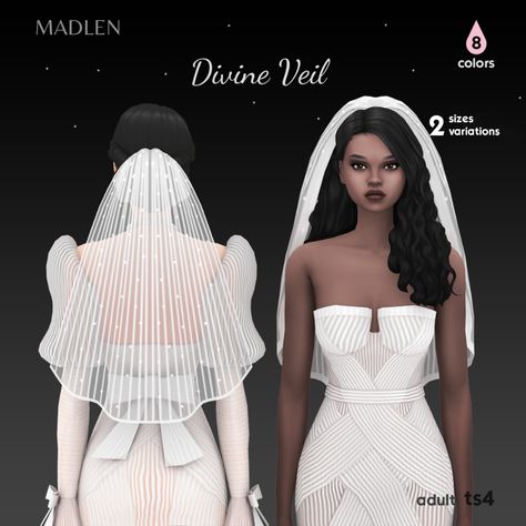 MADLEN : Divine Veil Set (Veils) I’m so happy to introduce... Sims4 Wedding Veil, Sims 4 Cc Veil Maxis Match, Sims 4 Wedding Cake, Sims 4 Cc Wedding Veil, Sims 4 Veil Cc, Cake Sims 4, Wedding Venue Sims 4, Wedding Cc Sims 4, Wedding Sims 4