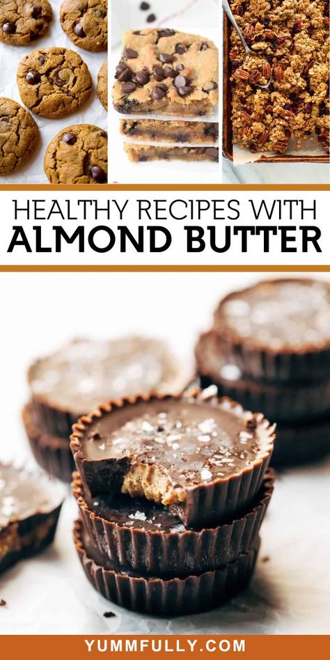 Healthy Recipes with Almond Butter - Yummy and fully Raw Almond Butter Recipe, Healthy Almond Butter Recipe, Ways To Use Almond Butter, Keto Almond Butter Recipes, Almond Butter Dessert Recipes, Almond Butter Recipe Desserts, Almond Butter Recipes Healthy, Recipes With Almond Butter, Metabolism Recipes