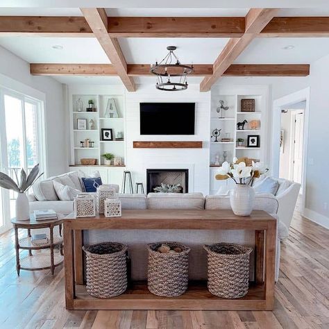 Modern Farmhouse Living, Modern Farmhouse Living Room, Farmhouse Decor Living Room, Living Room Remodel, Decor Home Living Room, Living Room Inspo, Don't Judge, Decor Minimalist, New Living Room