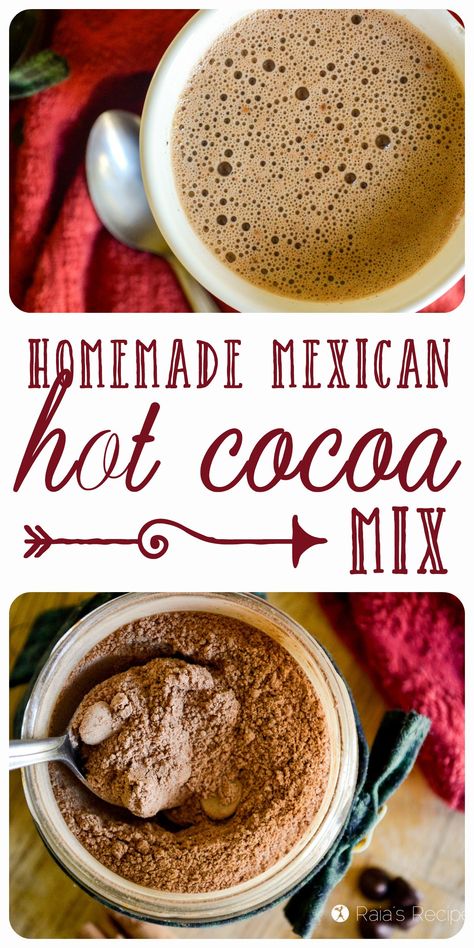 Mexican Hot Chocolate Mix Mexican Hot Chocolate Mix Recipe, Mexican Hot Chocolate Mix, Mexican Hot Chocolate Recipe, Spicy Hot Chocolate, Hot Cocoa Mix Recipe, Hot Chocolate Mix Recipe, Gourmet Hot Chocolate, Homemade Dry Mixes, Best Hot Chocolate