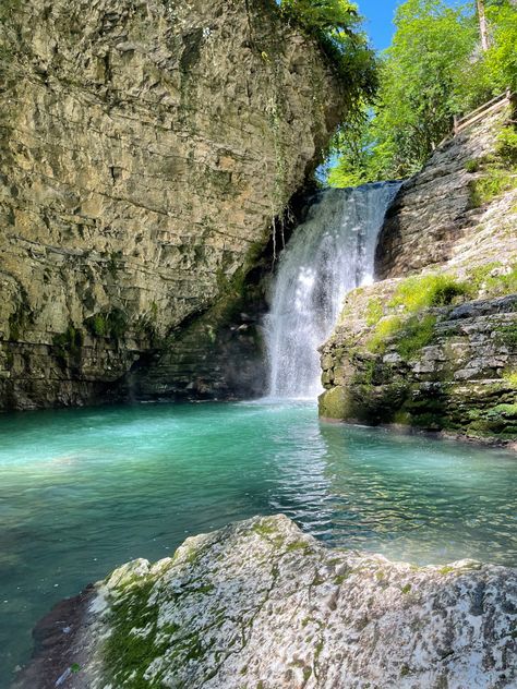 Waterfall Astethic, Swimming In Waterfalls Aesthetic, Hawaii Waterfall Aesthetic, Summer Waterfall Aesthetic, Cottagecore Garden, Waterfall In Forest Aesthetic, Fantasy Life, Natural Swimming Pools, Fantasy Aesthetic