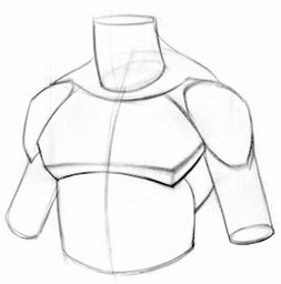 draw_pecs_anatomy_ref_1 How To Draw Chest Muscles, How To Draw Male Pecs, Pecs Reference Drawing, Pec Muscles Reference, How To Draw Chests Male, How To Draw Pecs Male, Bumping Into Someone Drawing Reference, Chest Muscles Drawing, Chest Anatomy Reference