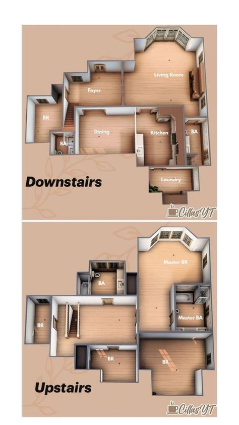 Sims 4 Houses Layout, Sims Freeplay Houses, Die Sims 4, Free House Design, Small House Layout, Sims 4 House Plans, Sims 4 House Building, House Floor Design, Sims 4 House Design